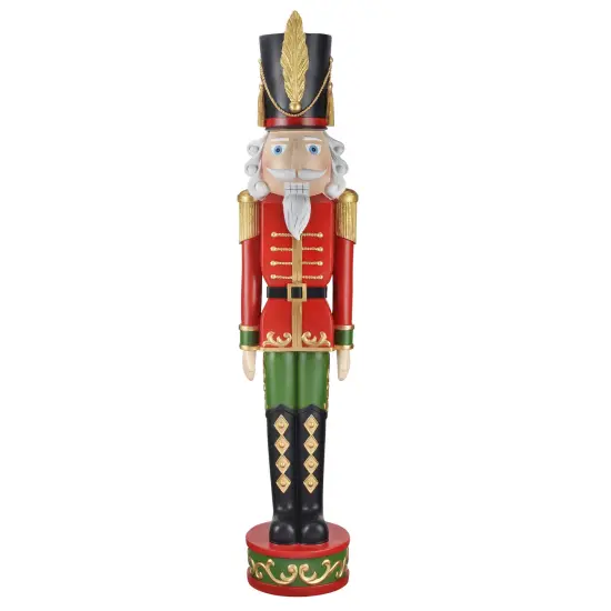Haute Decor 48-INCH Tall Christmas Nutcracker - Solid Heavy Resin Construction, 4 Feet Tall Decorative Nutcracker Soldier -Inddoor or Outdoor {1}