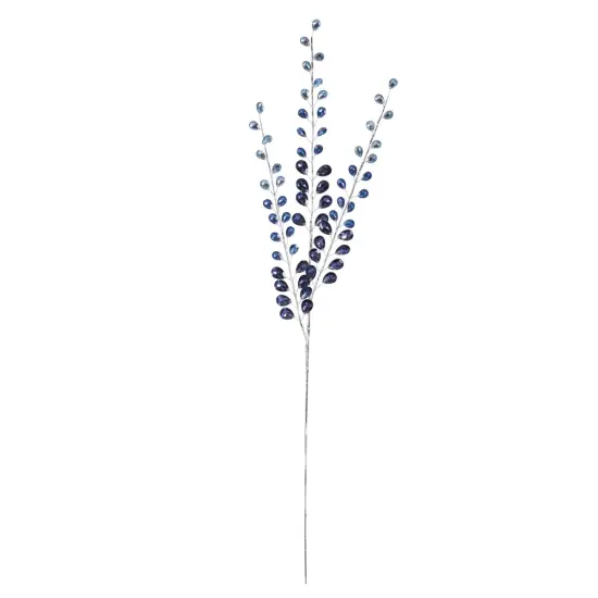 32.5" Jewel Bead Spray: Navy Blue {1}