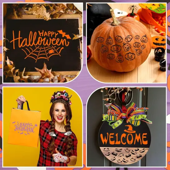 20 Pcs Welcome Stencil(Halloween Style) {5}