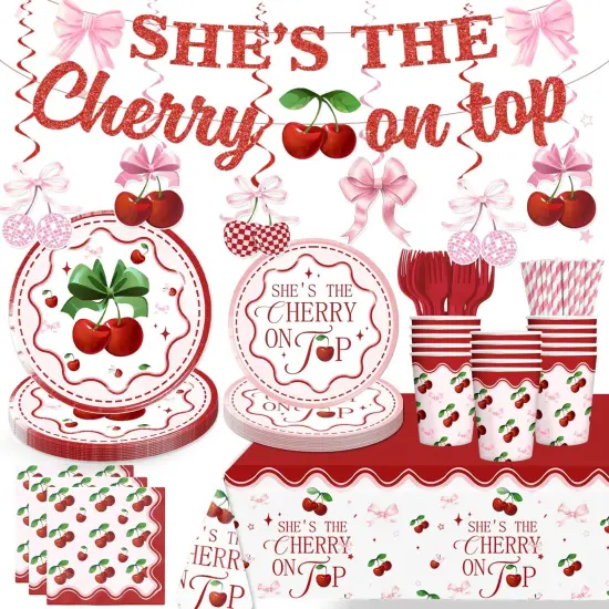 Cherry On Top Baby Shower Decorations {1}