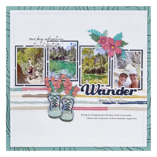 Spellbinders BetterPress Press Plate & Die Set-Wander Sentiments {4}