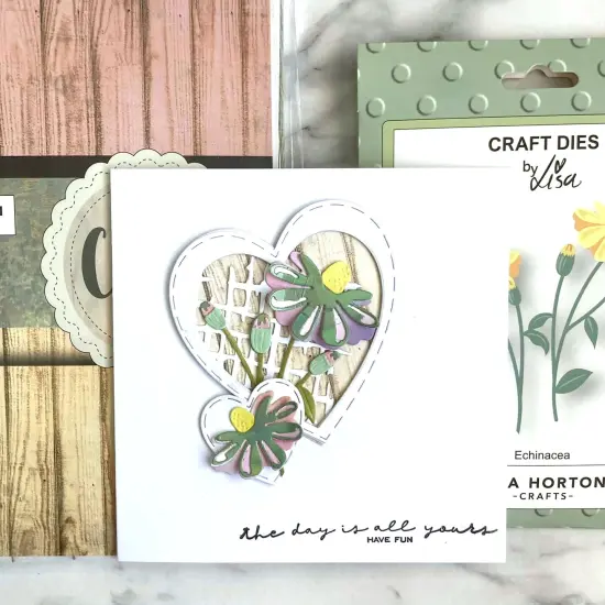 Lisa Horton Crafts Layering Dies-Echinacea {4}