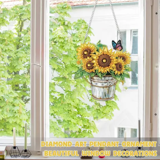 Hanging Diamond Painting Kit - Sunflower {2}