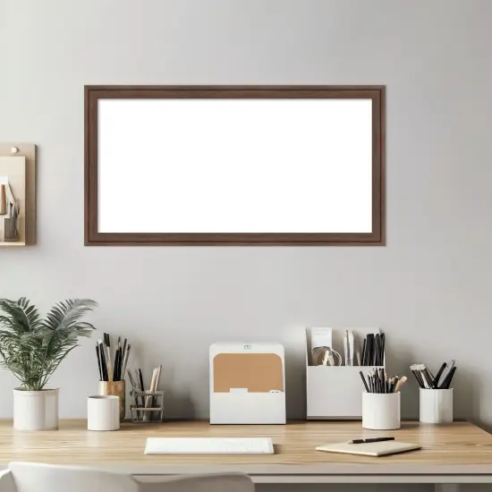 Florence Framed Dry Erase Magnetic Board Medium Brown {6}