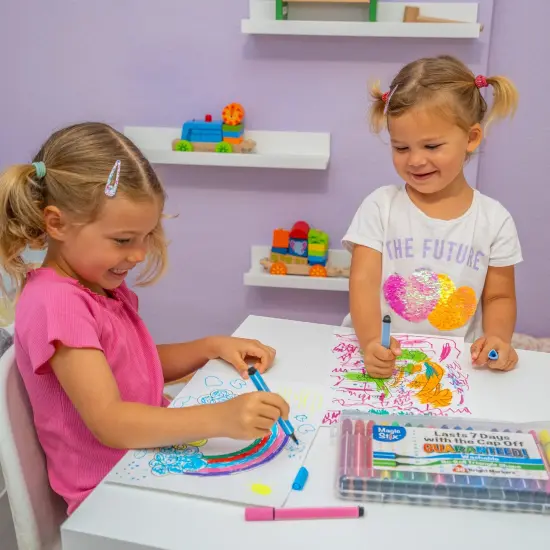 The Pencil Grip Magic Tri Stix, Non-Toxic and Washable Markers For Kids, 24 Assorted Stix Markers, TPG-397 {3}