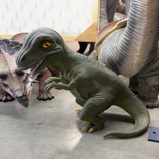 Baby T-Rex Dinosaur No Net Life Size Statue {3}