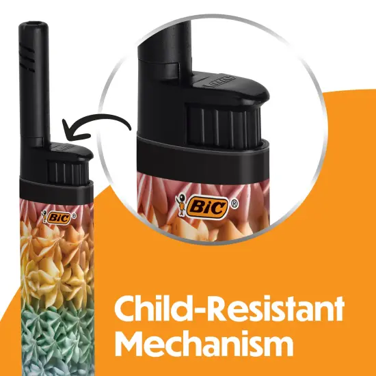 BIC EZ Reach Candle Lighter, The Ultimate Lighter with Extended Wand for Grills and Firepits (1.45-inch), Celebrations Series, 6 Count Pack (Assortment of Colors May Vary) {7}