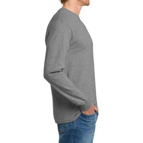 Gildan Heavy Cotton Long Sleeve T-Shirt Graphite heather {2}