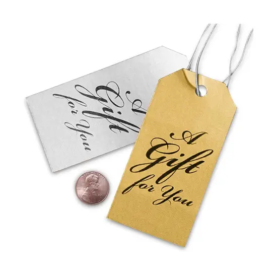 A Gift For You" Strung Gift Tags 2 3/4" x 1 3/8" {5}