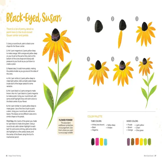 Happy Flower Painting for Beginners: Sweet & Simple Instructions for 20 Beautiful Blooms {2}