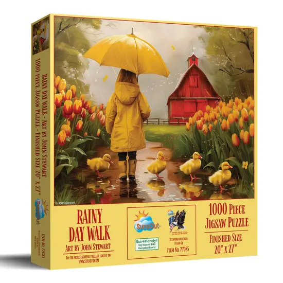 Sunsout Rainy Day Walk 1000 pc Jigsaw Puzzle 77085 {3}