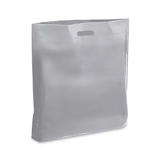 Reusable Die Cut Bags for Retail for 18 x 19 x 3" Silver {2}