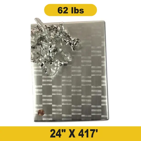 Deluxe Metallic Foil Wrapping Paper Roll 24'' &times; 417' {1}