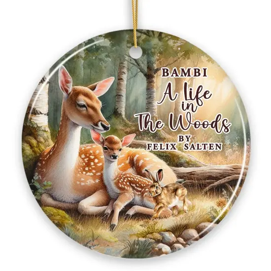 Bambi A Life in the Woods Ornament, Children Story Christmas Gift and Decor {6}