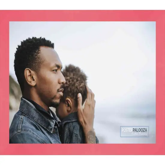 Panoramic Classic Modern Red Picture Frame - UV Acrylic, Foam Board Backing, Hanging Hardware {3}