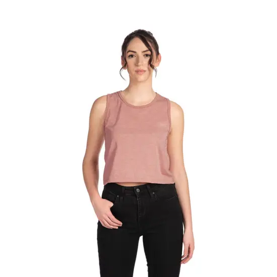 Next Level&reg; Ladies Festival Sleeveless Cropped Tank Top - 5083 SMOKED PAPRIKA {4}