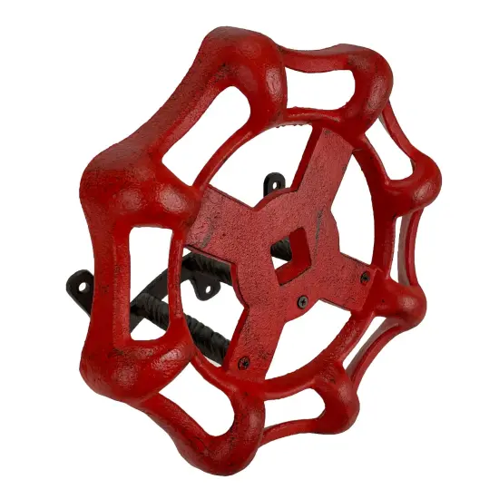 Vintage Outdoor Faucet Spigot Garden Hose Holder - Cast Iron Weather-Resistant {1}