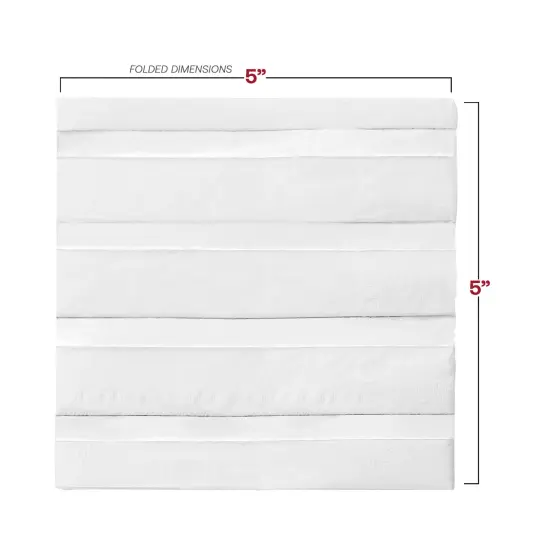 Durable White with Silver Stripes Paper Beverage/Cocktail Napkins (600 Napkins) {3}