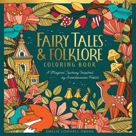 Fairy Tales & Folklore Coloring Book: A Magical Journey Inspired by Scandinavian Fables {1}