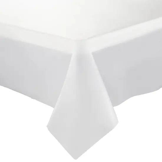 Clear Rectangular Disposable Plastic Tablecloths - 54" x 108" (96 Tablecloths) {1}
