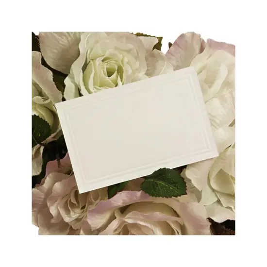 White Fold Over Tent Cards 3.5" x 2.25" 500 Box {4}