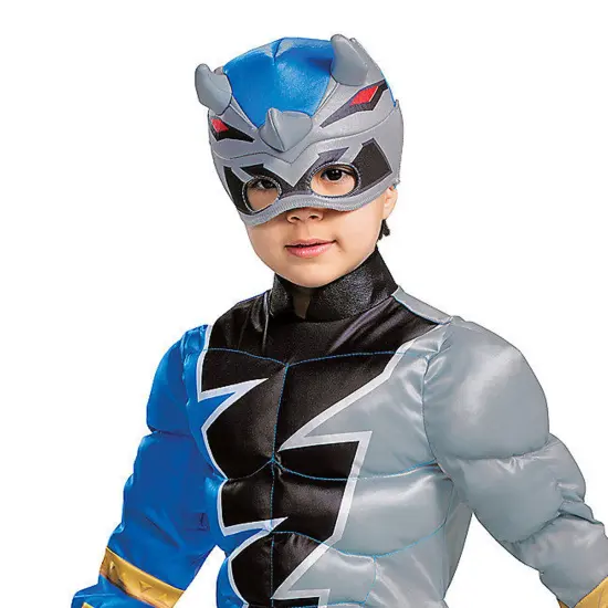 Toddler Muscle Dino Fury Blue Ranger Costume {2}
