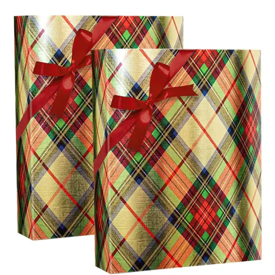 Plaid Christmas Wrapping Paper Traditional Gold Plaid 26 ''x417 ' T Gold Plaid {5}