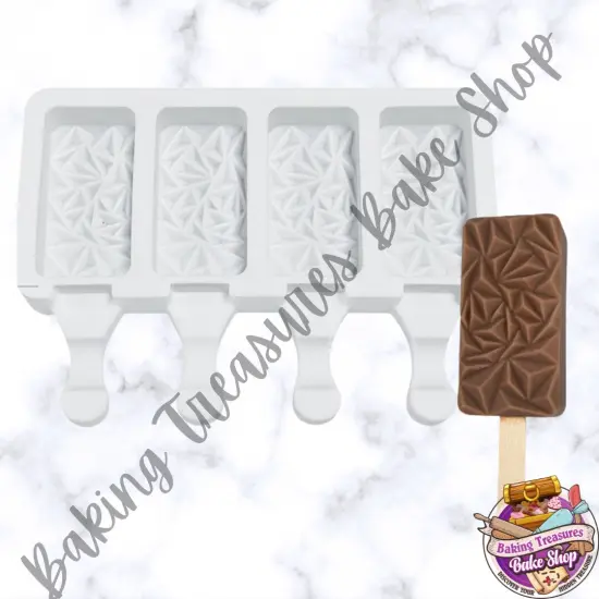 Geometric CakesiclesSiliconeMold {1}