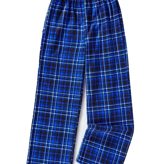 Mens Fleece Pants in Vibrant Blue Color {5}