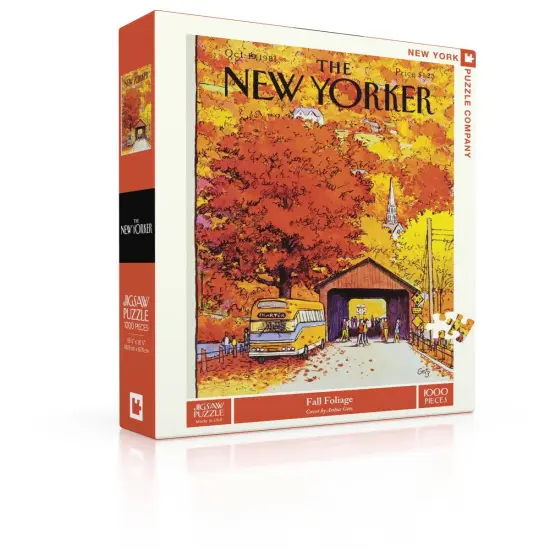 New York Puzzle Company Covered Bridge 1000 Piece Piece Jigsaw Puzzle {2}