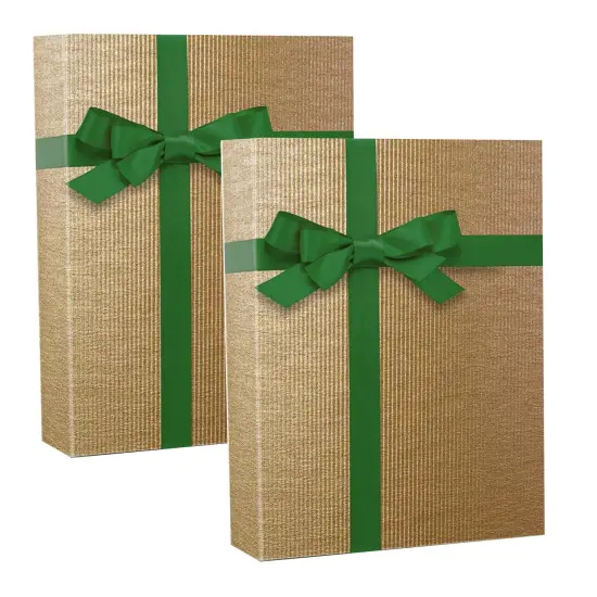 Pure Kraft Embossed Metallic Wrapping Paper 24" x 417" Roll {5}