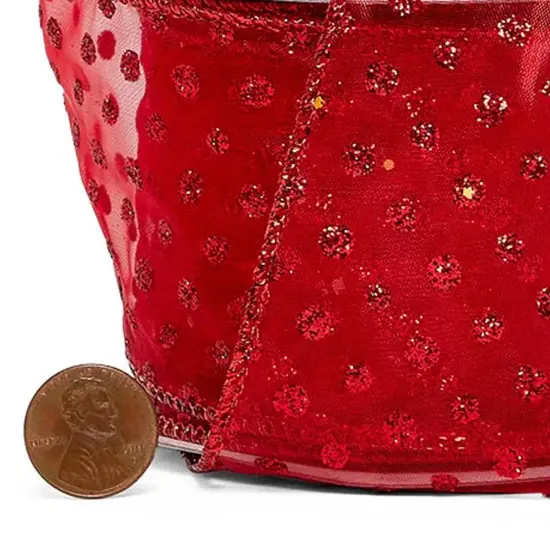 Clearance Merry Christmas Ribbon 2 1/2" x 10 yd Red {6}