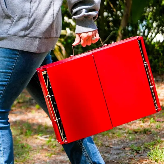 Marc's On The Grill Folding Charcoal Grill - 2 Colors! Red {6}