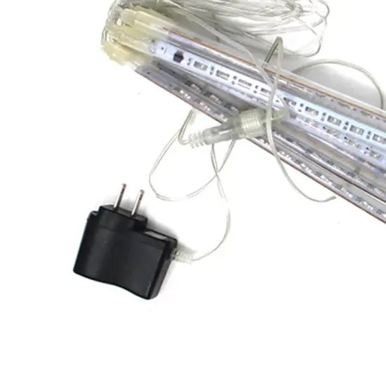 Meteor Snowfall 144 LED Lights 8 tubes 30cm 7 FT long {2}
