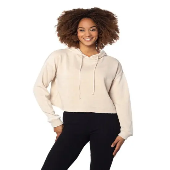 chicka-d &reg; Burnout Campus Hooded Sweatshirt OATMEAL {3}