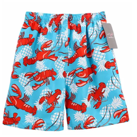 COMFORT ZONE Men's Swimming Trunk Set Lobster Assorted Sizes 6 Piece {5}