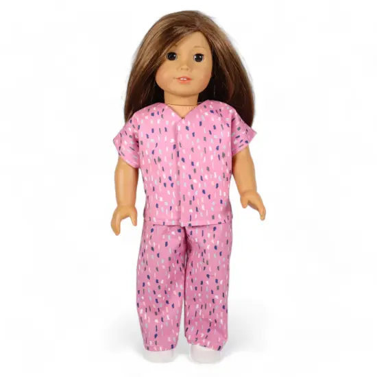 Crosscut Sewing Co.&reg; Doll Pajama Sewing Project Kit - Beginner Friendly DIY Sewing Kit Pink rain {3}