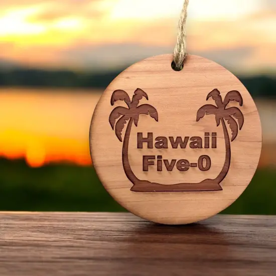 Hawaii Five-0 - Cedar Ornament {3}