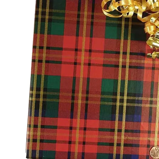 Plaid Christmas Wrapping Paper Lindsay Plaid 24''&times;417' {5}