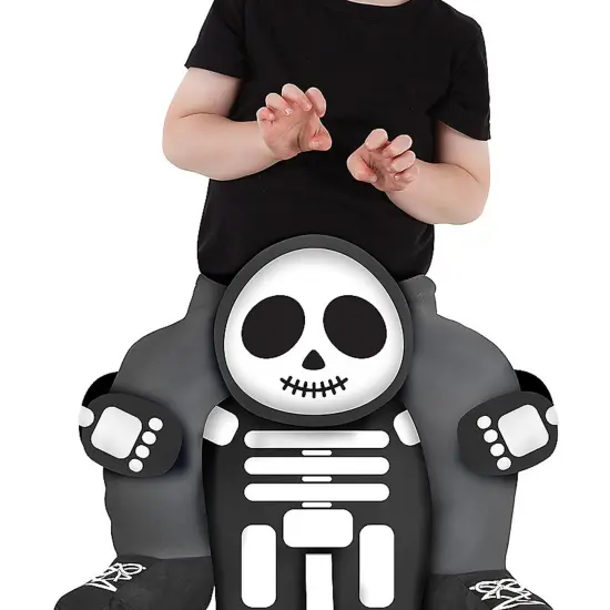 Skeleton Toddler Piggyback Costume {2}