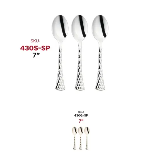 Shiny Silver Glamour Cutlery Disposable Plastic Spoons (600 Spoons) {6}