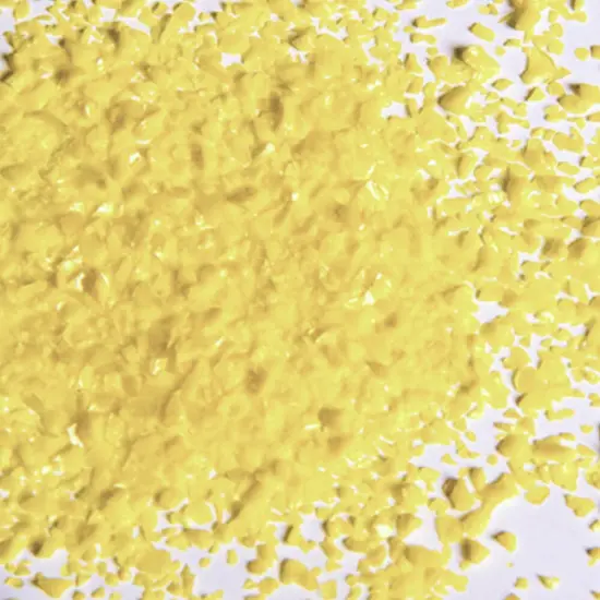 Oceanside Fusible Glass Frit Medium Yellow Opal 96 COE - 8.5oz Jar (2602) {1}