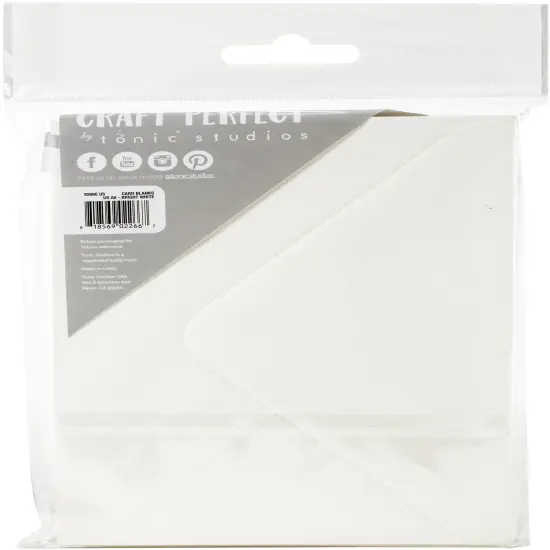 Craft Perfect Card Blanks 5"X7" 10/Pkg-Bright White {2}