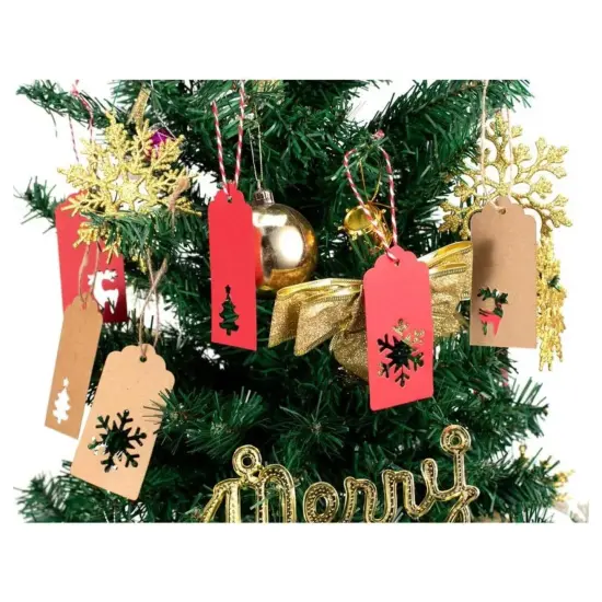 Kitcheniva Christmas Gift Tags With Holes 100 Pcs {3}