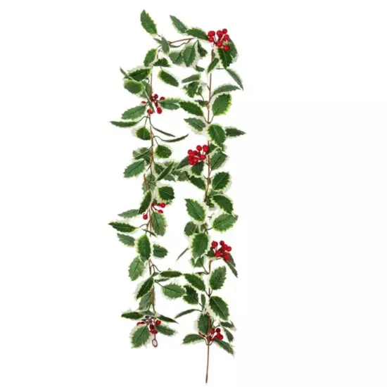 Kitcheniva 5.75Ft Christmas Red Berry Green Garland Vine {1}