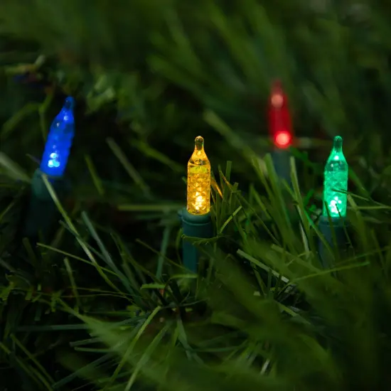 Northlight LED M5 Faceted Christmas Lights - Multicolor- 15.75&rsquo; Green Wire - 50ct {4}