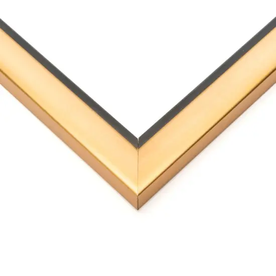 Simple Gold Picture Frame - UV Acrylic, Backing Board, Hanging Hardware Included {3}