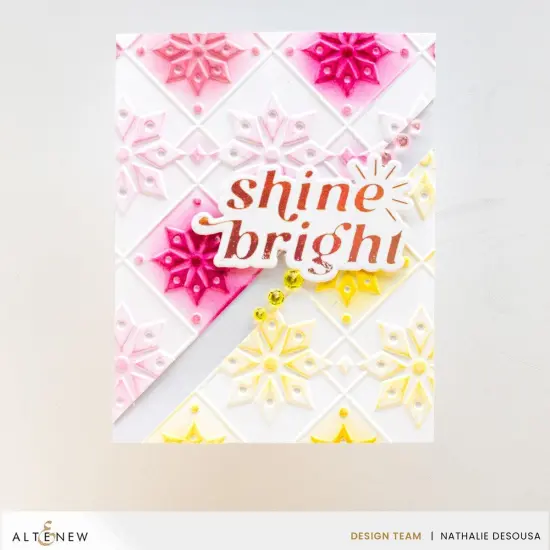 Snowy Stars 3D Embossing Folder {3}