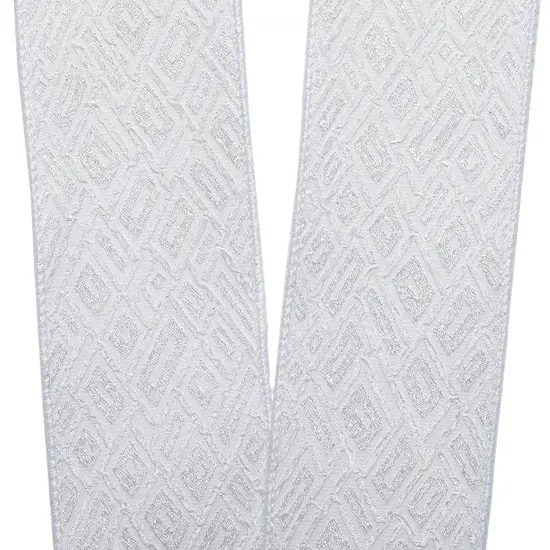 Textured Diamond Block Design Wired Ribbon 2.5" x 10 Yards {3}