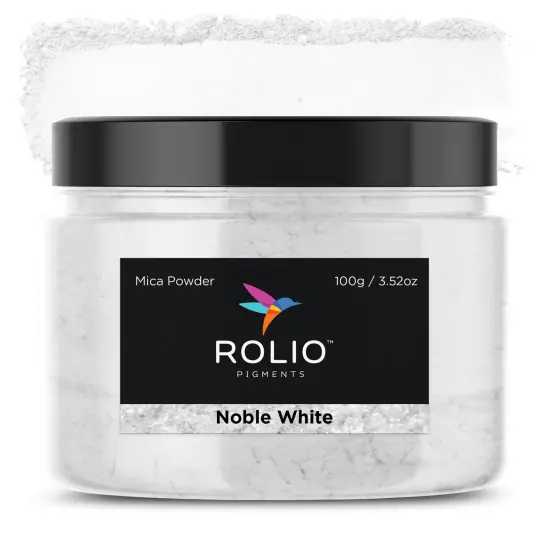 Rolio - 1 Jar Mica Powder (Noble White) - 100g {1}